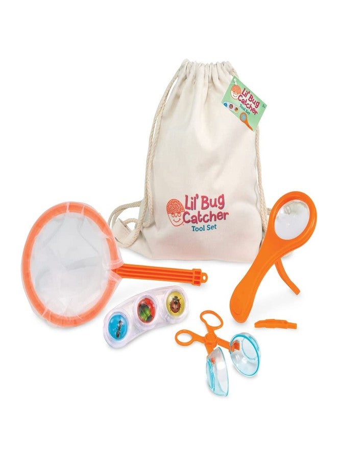 MindWare Lil' Bug Catcher Tool Set - Bug Catcher Kit for Kids Ages 5 & Up - Includes Backpack, Net, Magnifying Glass, Magnifying Bug Viewer and Tweezers - Image 4